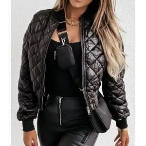 Women's Quilted Puff Jacket by Chic Me (size XXL)